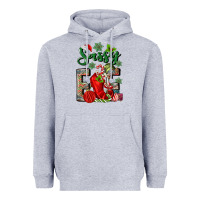 Heather Grey sassy elf Heavyweight Hoodie - MaliasSmallBusiness