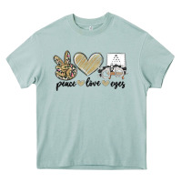 Arona peace love eyes Heavy Core Tee - MaliasSmallBusiness