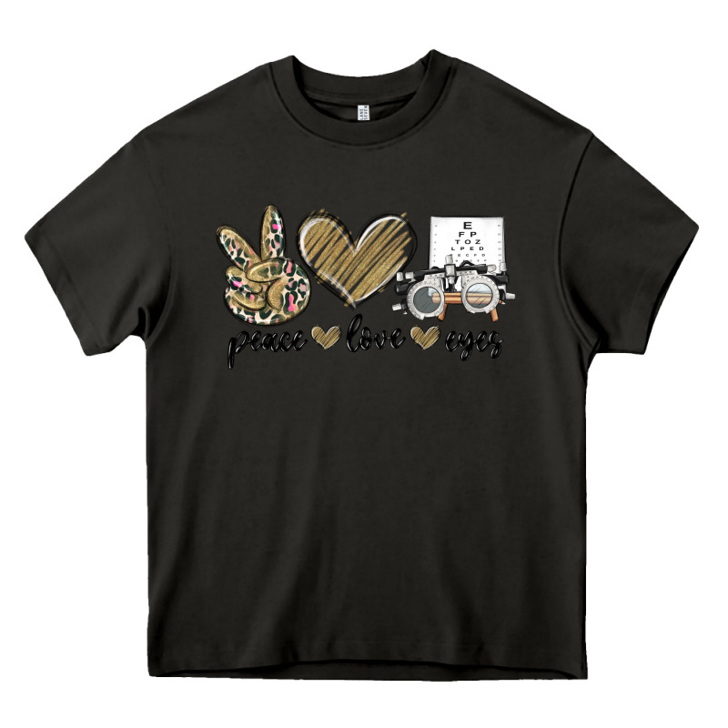 Peace Love Eyes Heavy Core Tee by MaliasSmallBusiness | Teevron