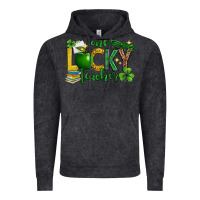 Vintage Black St. Patrick's Day one lucky teacher Vintage Hoodie - Neo Western
