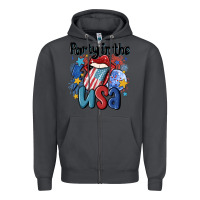 Smoke party in the usa Zipper Hoodie - MaliasSmallBusiness