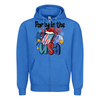 True Royal party in the usa Zipper Hoodie - MaliasSmallBusiness