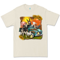 Bone farm truck with farm animals Premium Tee - texasbilliewilder