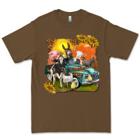 Cacao farm truck with farm animals Premium Tee - texasbilliewilder