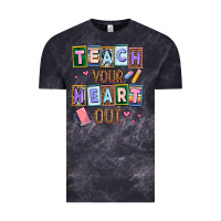 Cloud Black teach your heart out Vintage Tee - AdoDesignShop