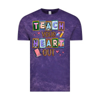 Cloud Purple teach your heart out Vintage Tee - AdoDesignShop