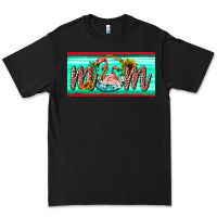 Black flamingo mom license plate Premium Tee - BarkalooDesign