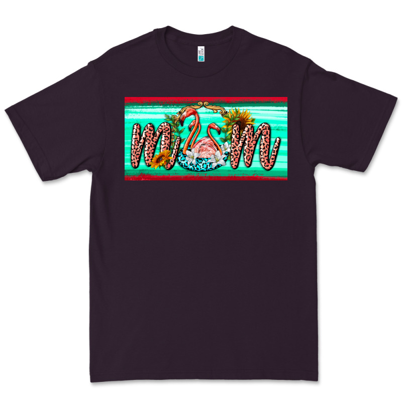 Flamingo Mom License Plate Premium Tee by BarkalooDesign | Teevron
