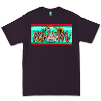 Plum flamingo mom license plate Premium Tee - BarkalooDesign