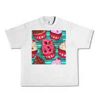Lunar Rock valentines day flower cupcakes and serape seamless pattern Urban Heavy Tee - BundleAndBundleShop