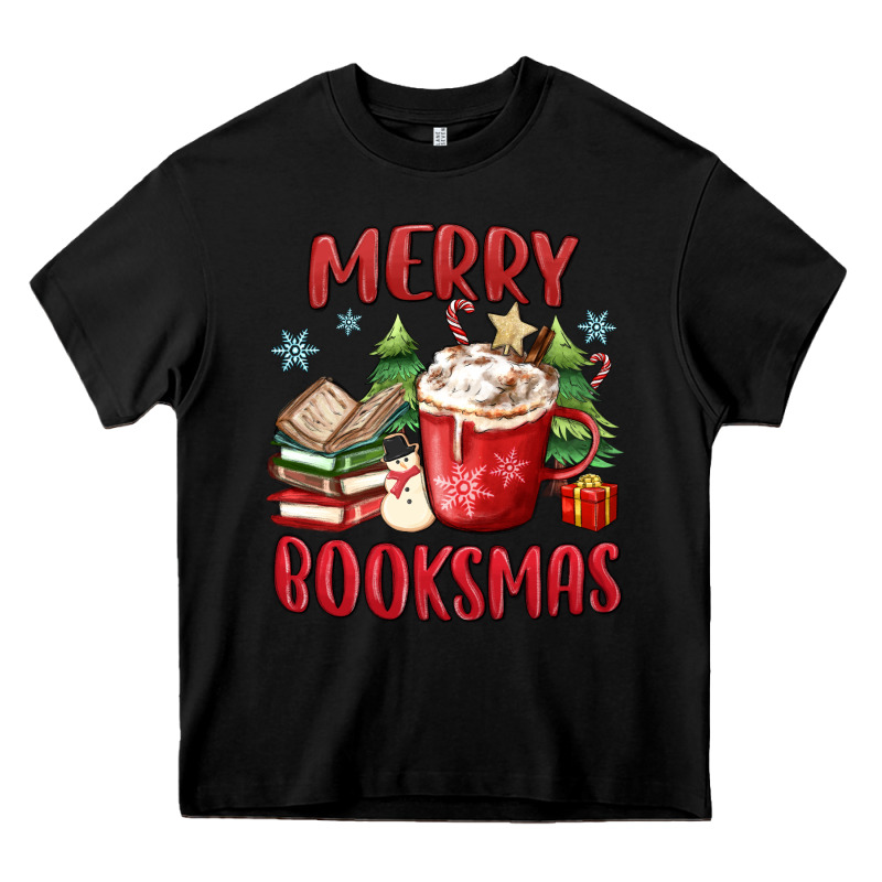 Merry Booksmas Heavy Core Tee by MaliasSmallBusiness | Teevron