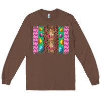Chestnut easter leopard egg bunny brush stroke Long Sleeve Tee - Artiststas