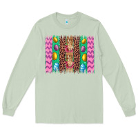 Matcha easter leopard egg bunny brush stroke Long Sleeve Tee - Artiststas