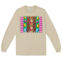 Mushroom easter leopard egg bunny brush stroke Long Sleeve Tee - Artiststas