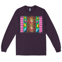 Plum easter leopard egg bunny brush stroke Long Sleeve Tee - Artiststas