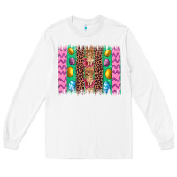 White easter leopard egg bunny brush stroke Long Sleeve Tee - Artiststas