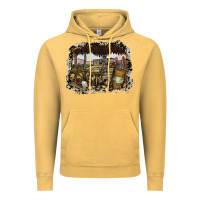 Vintage Mustard wild west Vintage Hoodie - SublimationCraftShop