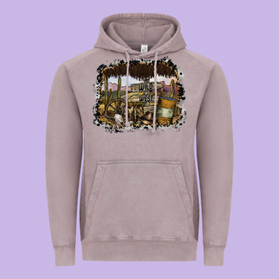 Wild West Vintage Hoodie Designed By Sublimationcraftshop