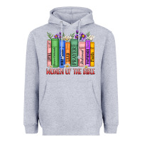 Heather Grey women of the bible Heavyweight Hoodie - MaliasSmallBusiness