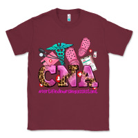 Burgundy cna certified nursing assistant Classic Tee - AdoDesignShop