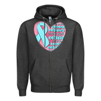 Charcoal Heather survivor malia Zipper Hoodie - MaliasSmallBusiness