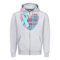 Heather Grey survivor malia Zipper Hoodie - MaliasSmallBusiness