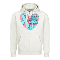 Oatmeal Heather survivor malia Zipper Hoodie - MaliasSmallBusiness