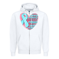 White survivor malia Zipper Hoodie - MaliasSmallBusiness