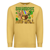 Antique Gold Shamrock and roll Premium Sweatshirt - BundleAndBundleShop
