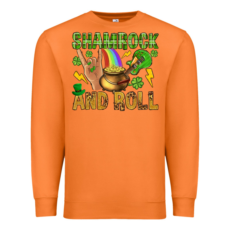 Shamrock And Roll Premium Sweatshirt by BundleAndBundleShop | Teevron
