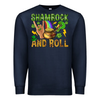 Navy Shamrock and roll Premium Sweatshirt - BundleAndBundleShop