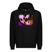 Black Purple Western Wood Cowhide Frame Premium Hoodie - Bettercallsaul