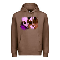 Chestnut Purple Western Wood Cowhide Frame Premium Hoodie - Bettercallsaul