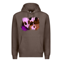 Coffee Purple Western Wood Cowhide Frame Premium Hoodie - Bettercallsaul