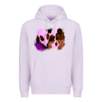 Lilac Purple Western Wood Cowhide Frame Premium Hoodie - Bettercallsaul