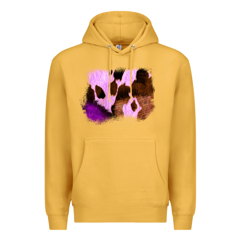 Purple Western Wood Cowhide Frame Premium Hoodie by Bettercallsaul | Teevron