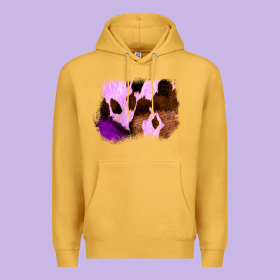Purple Western Wood Cowhide Frame Premium Hoodie Designed By Bettercallsaul