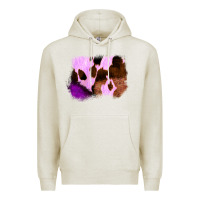 Oatmeal Heather Purple Western Wood Cowhide Frame Premium Hoodie - Bettercallsaul
