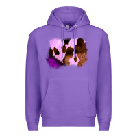 Purple Purple Western Wood Cowhide Frame Premium Hoodie - Bettercallsaul