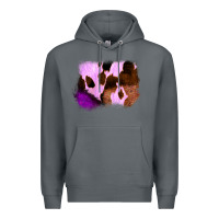 Rock Purple Western Wood Cowhide Frame Premium Hoodie - Bettercallsaul