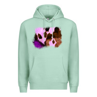 Seafoam Purple Western Wood Cowhide Frame Premium Hoodie - Bettercallsaul