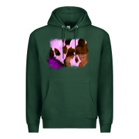 Sports Green Purple Western Wood Cowhide Frame Premium Hoodie - Bettercallsaul