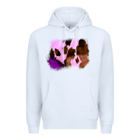 White Purple Western Wood Cowhide Frame Premium Hoodie - Bettercallsaul