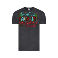 Vintage Black santa s favorite respiratory therapist Vintage Tee - JahusDesignShop