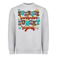 Heather Grey sunrise sunburn sunset repeat Heavyweight Sweatshirt - AdoDesignShop