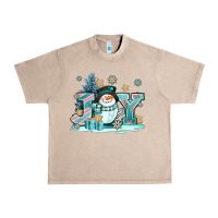 French Oak cute coffeecup snowmanand joy Urban Heavy Tee - AdoDesignShop