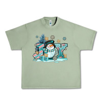 Oil Green cute coffeecup snowmanand joy Urban Heavy Tee - AdoDesignShop