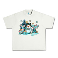 Pistachio cute coffeecup snowmanand joy Urban Heavy Tee - AdoDesignShop