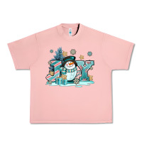 Salmon cute coffeecup snowmanand joy Urban Heavy Tee - AdoDesignShop