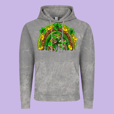 St. Patrick's Day Rainbow Vintage Hoodie Designed By Neo Western